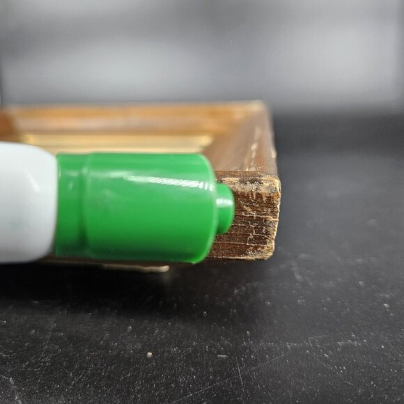 Vintage Lucille Cole Rural Landscape Drawing Framed Art Trees Cabin Signed 14x12 - Picture 8 of 11